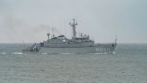 Die Zr.Ms. Schiedam der Royal Navy.