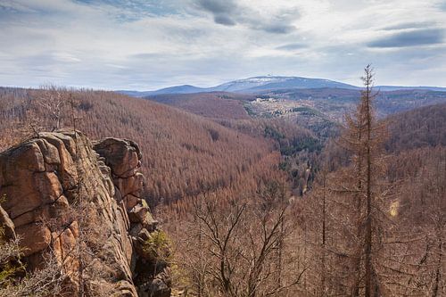 View from the Rabenklippe to the Brocken