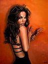 Jennifer Lopez Schilderij van Paul Meijering thumbnail