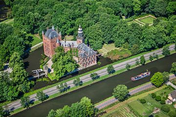 Luftaufnahme des Schlosses Nyenrode in Breukelen von Frans Lemmens