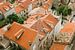 Kroatië - Daken van Dubrovnik | Kleurrijke pastel reisfotografie print van Raisa Zwart