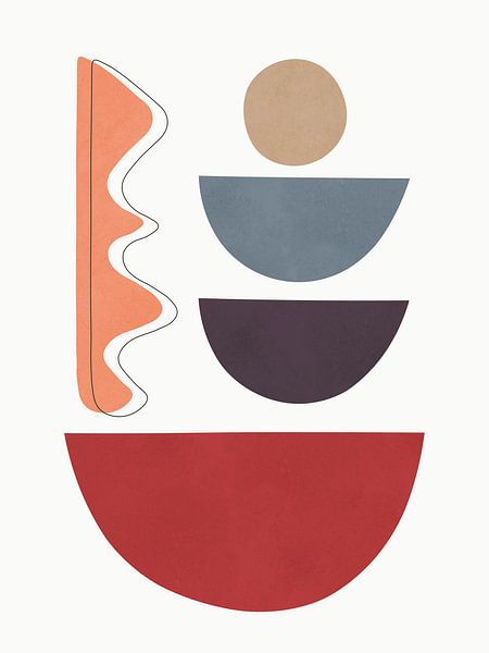 Kreise und Halbkreise 3 von Vitor Costa