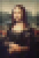 Pixel Art: Mona Lisa
