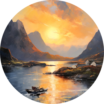 Middernachtzon op Lofoten van Magnus Karlsen