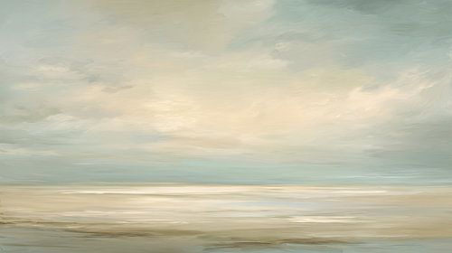 Le silence de l'aube sur la mer