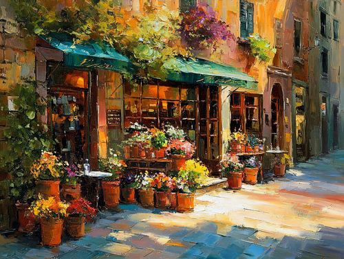 Bloemenwinkel in Florence