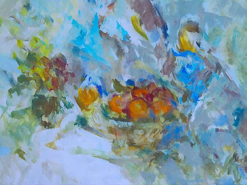 Nature morte avec des oranges.