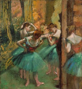 Dansers, Roze en Groen, Edgar Degas