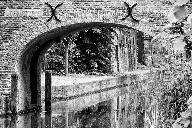 De Brigittenbrug in Utrecht in zwart-wit van André Blom Fotografie Utrecht