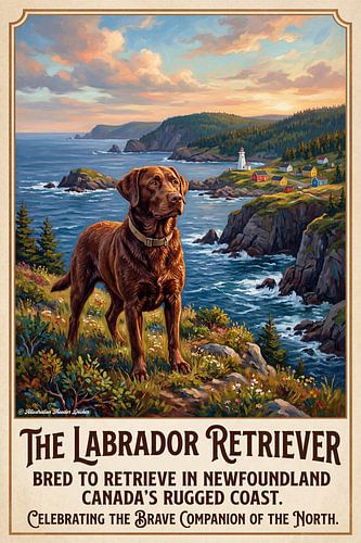 Le labrador retriever brun