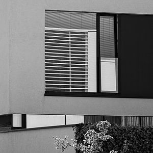 Reflexion im Fenster