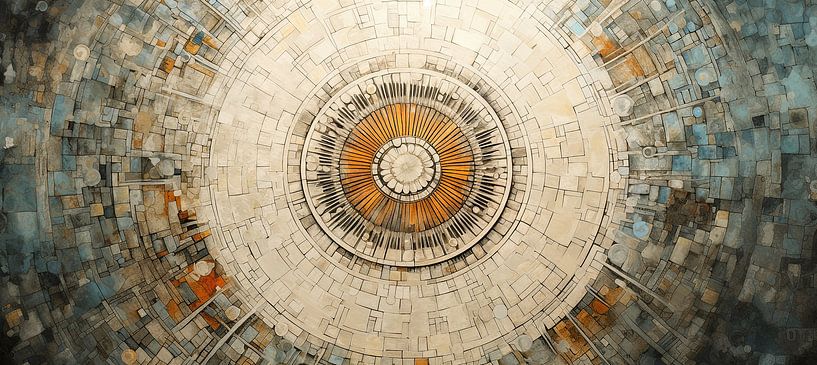 Mandalae Stil 186970 von Abstraktes Gemälde