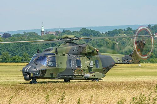 Klaar voor vertrek: NH-90 helikopter van de Luftwaffe.