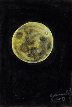 Goldener Mond von Celeste Groenewald