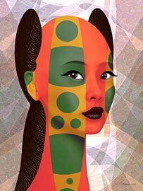 Die Kunst der Farben und des braunen Haares von Ton van Hummel (Alias HUVANTO)