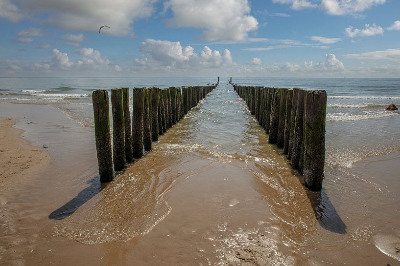 Breakwater at Zoutelande by Lisette van Peenen