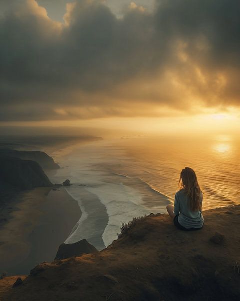 Vue sur l'Atlantique par fernlichtsicht