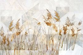 Wilde Gräser Natur Collage