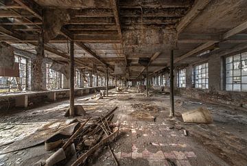 Werkstatt einer alten Glasfabrik aus dem 19. Jahrhundert