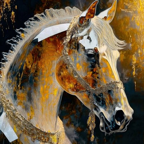 Ein Pferd aus Marmor und Glas von Marjolein Deelen