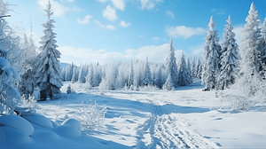 Winterwald im Schnee magische Winterlandschaft