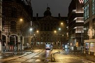 Curfew in Amsterdam - Raadhuisstraat with Palace on Dam Square by Renzo Gerritsen thumbnail