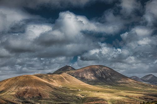 Landschap op het Spaans Canarische eiland Lanzarote