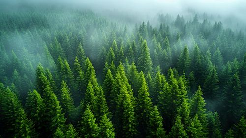 Nevelige Slaap van het Woud