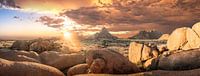 Zonsondergang Spitzkoppe van Thomas Froemmel thumbnail