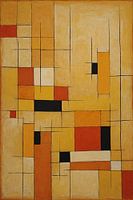 Orange abstrakte Kunst