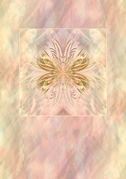 Ornament vlinder bloem staand formaat