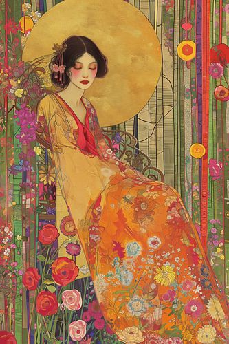 Dans le champ de fleurs