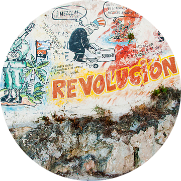 Graffiti revolutie Cuba van Corrine Ponsen