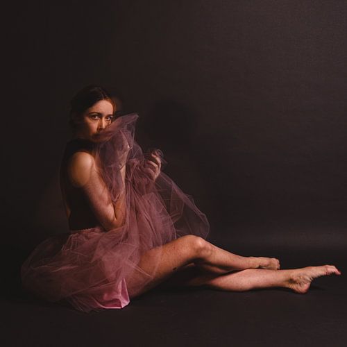 Ballet Fotografie Canvas – Balletdanser Zwart-Wit Wanddecoratie 07