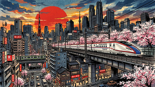 Tokyo Express : Sous le coucher de soleil cramoisi