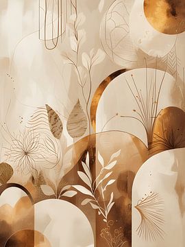 abstrait botanique sur Giandra Safaraz