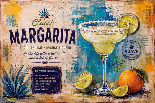 Margarita Painting – Vibrant Tequila Cocktail Art