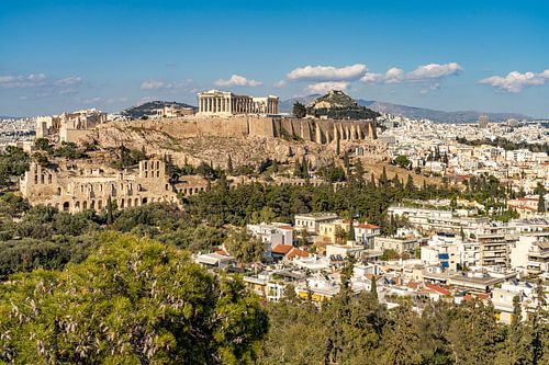 Akropolis Athene van Peter Schickert