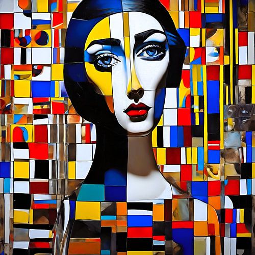 The woman and the colours