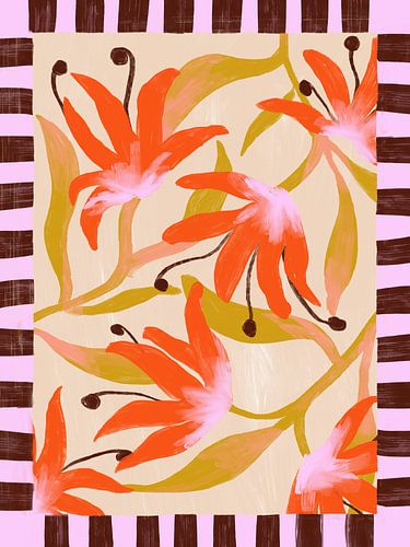 Graceful flowers in cheerful colours by Anna Benge