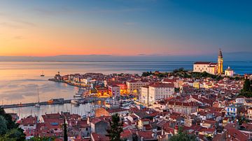 Skyline von Piran, Slowenien von Michael Abid