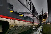 Eisenbahnmuseum - Dunkelblauer Zug