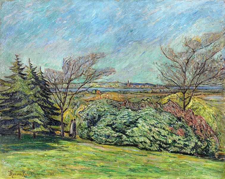 Franzensberg, view of, THEO VON BROCKHUSEN, 1909 by Atelier Liesjes