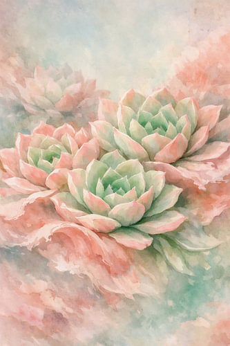 Pastellrosen der Wüste – Echeveria