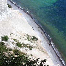 Mons Klint coast aerial view, Denmark by Imladris Images