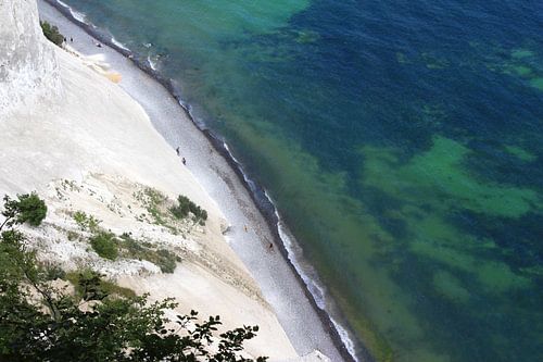 Mons Klint Küste Luftaufnahme, Dänemark