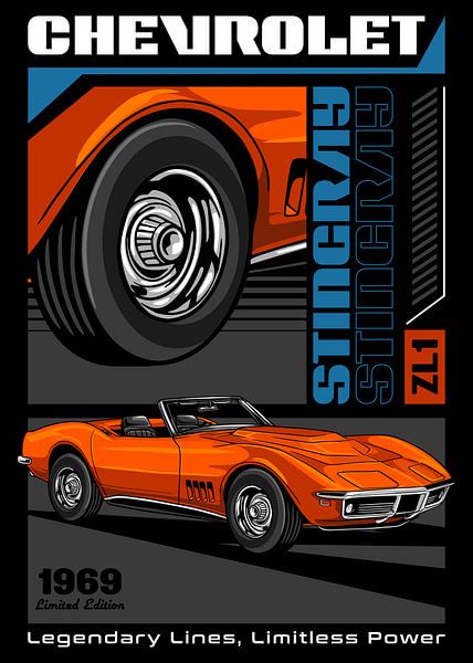 Chevrolet Corvette Stingray ZL1 1969 Auto von Adam Khabibi