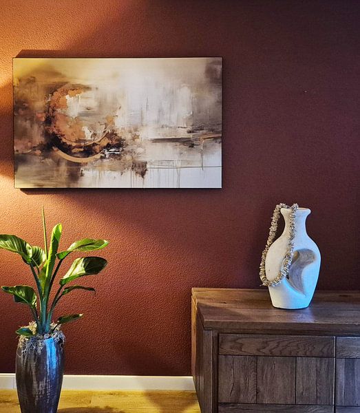 Clay Balance – Abstract Harmony in Earth Tones