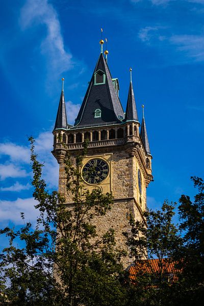 The tower of the Astronomical Clock in Prague. by Goos den Biesen