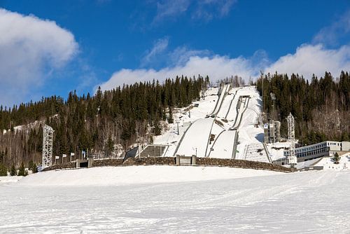 Olympische Skisprungschanzen im Winter, Lillehammer, Norwegen